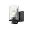 Z-Lite Beckett 1 Light Wall Sconce, Matte Black And Clear Seedy 492-1S-MB - alternate 2